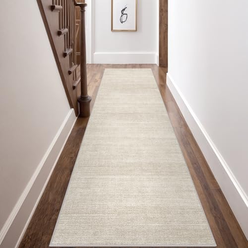 3x8 Runner Rug Non Slip, Washable Rug Runners for Hallways,Beige - color: Stripe-beige, size: 3' x 8' (Runner)