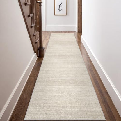 3x10 Runner Rug Non Slip, Washable Rug Runners for Hallways,Beige - color: Stripe-beige, size: 3' x 10' (Runner)