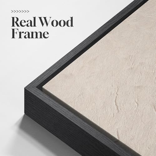 Framed Brown Abstract Mountain Wall Art for Living Room, 3 Piece, 24x36 In - color: Brown White, size: 24" W x 36" H x 3Pcs