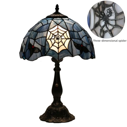 Tiffany Style Table Lamp,Spider Desk Lamp,Gothic Style Stained Glass lamp - color: Spider
