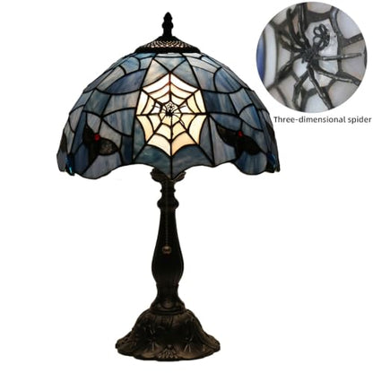 Tiffany Style Table Lamp,Spider Desk Lamp,Gothic Style Stained Glass lamp - color: Spider