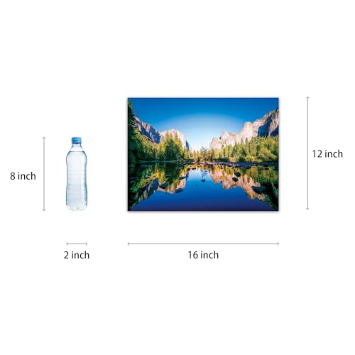 SKASNFAI Yosemite National Park Canvas Wall Art Forest Artwork Blue Lake Picture Prints Framed Home Decor for Bedroom Living Room (12x16 inch) - color: Forest 03, size: 12"L x 16"W