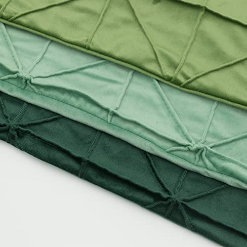 JWH Velvet Pillow Covers, Dark Green, 14x24 Inch - color: Dark Green, size: 24" x 14" (Pack of 1)