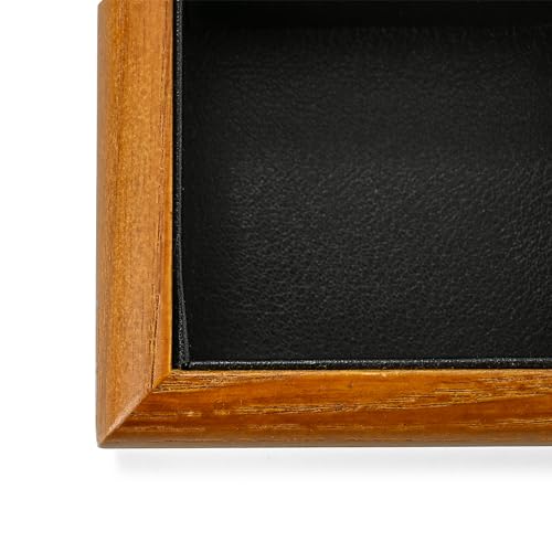 Oirlv Black Wood Jewelry Ring Display Tray - color: Black, size: 11 slot