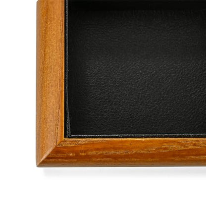 Oirlv Black Wood Jewelry Ring Display Tray - color: Black, size: 11 slot