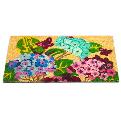 Coir Door Mats Outdoor and Indoor, Garden, 16 x 27,5 in - color: Garden