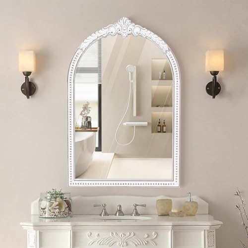 36x24 Inch Vintage Arch Ornate Wall Mirror - color: B - Arch - 36x24 in