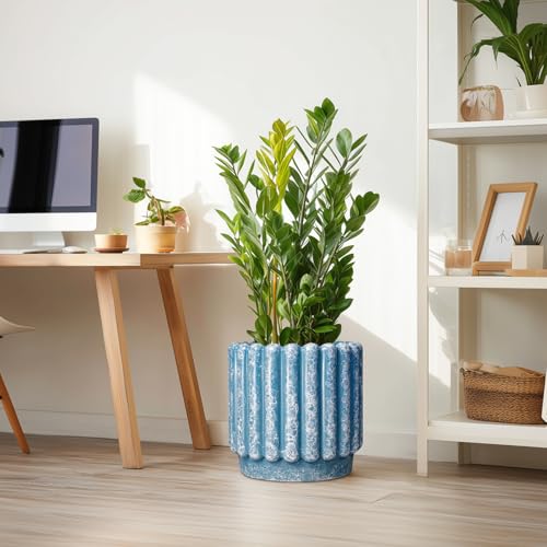 Ceramicfor Ceramic Planter, 12 Inch, Blue - color: Sky Blue, size: 12 Inch