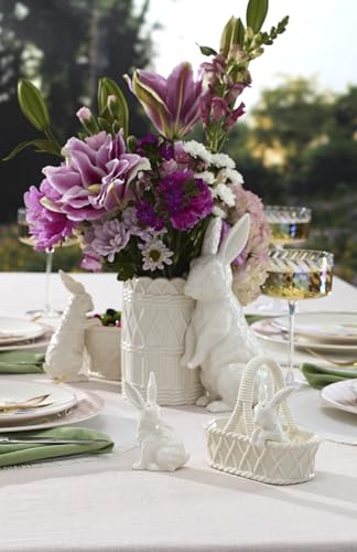 Lenox Wicker Creek Bunny Porcelain Easter Salt and Pepper Shaker Set - style: Salt & Pepper Set