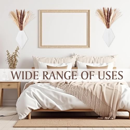 2 Pcs Wooden Wall Planters, White Distressed, Regular Style - color: White Distressed, style: Regular Style