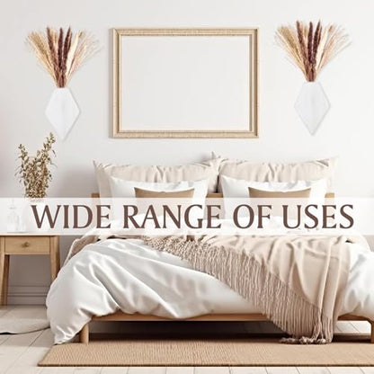 2 Pcs Wooden Wall Planters, White Distressed, Regular Style - color: White Distressed, style: Regular Style