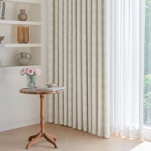 100% Blackout Green Boho Curtains, 96 Inches, 2 Panels for Bedroom - color: Green, size: 52"W x 96"L (Pack of 2)