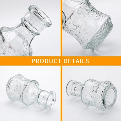 Small Glass Vases for Flowers, 32pcs Clear Mini Bud Vases in Bulk - color: Clear, size: 32 pcs