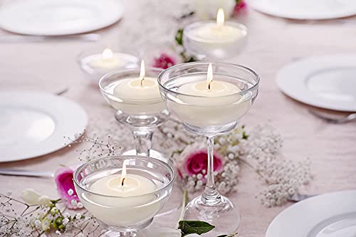 BOLSIUS 3 Inch Ivory Floating Candles - 48 Count Unscented - Premium European Quality - Imbue Breathtaking Ambiance for Romantic Wedding Centerpieces, Decorations, Events, Pool, Holiday, and Parties - size: 3 Inch, style: 4 Pack