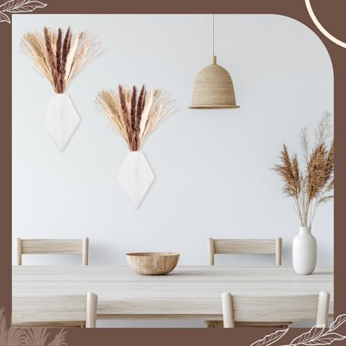 2 Pcs Wooden Wall Planters, White Distressed, Regular Style - color: White Distressed, style: Regular Style