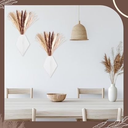 2 Pcs Wooden Wall Planters, White Distressed, Regular Style - color: White Distressed, style: Regular Style