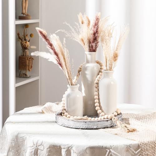 5 Pcs Coffee Table Decor Set, Gray White - color: Gray White