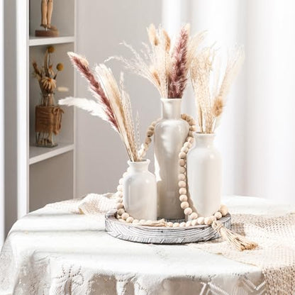 5 Pcs Coffee Table Decor Set, Gray White - color: Gray White