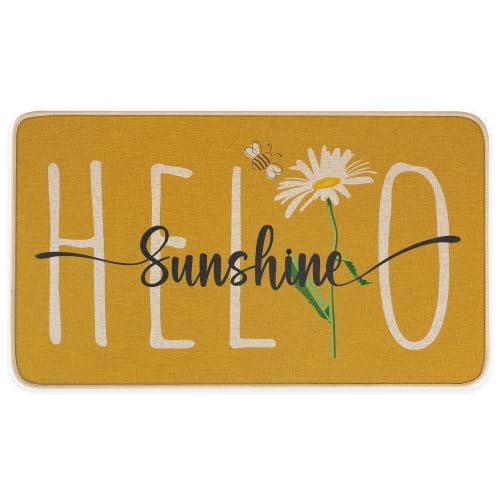 Miss Adola Door Mat, Home Decor, 17x29 Inch, Hello Sunshine - color: G-hello Sunshine