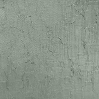 No. 918 Erica Crushed Sheer Voile Rod Pocket Curtain Panel, 51" x 84", Mineral Blue - color: Mineral Blue, size: 51"W x 84"L (Pack of 1)