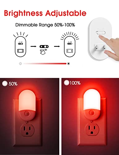 L LOHAS LED Red Night Light, Night Lights Plug into Wall[2 Pack] - color: Red, size: 2 Count (Pack of 1)