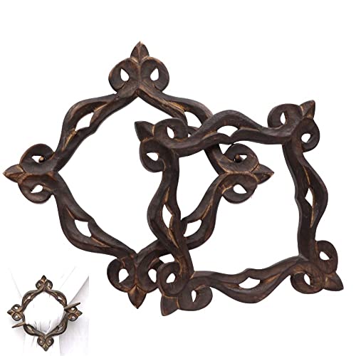 Beautiful Curtain Tiebacks, Antique Wooden Curtain Hook, Handmade Rustic Decorative Curtain Holdbacks, Modern Drapery Tiebacks, Decorative Window Curtain Tie