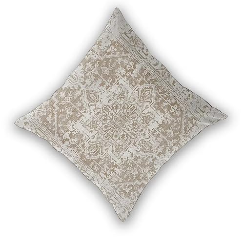 Brown Beige Carpet Boho Pillow Covers 16x16 Set of 2 - color: Brown Beige, size: 16" x 16" (Pack of 2)