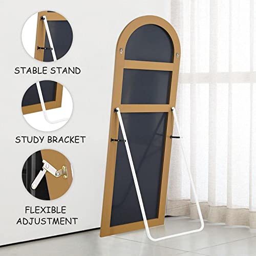 PexFix Full Length Mirror, 65''x22'' Gold Arched Mirror Large Floor Mirror Standing Leaning Hanging [65''x22'' - Gold]