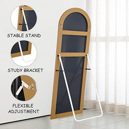 PexFix Full Length Mirror, 65''x22'' Gold Arched Mirror Large Floor Mirror Standing Leaning Hanging [65''x22'' - Gold]