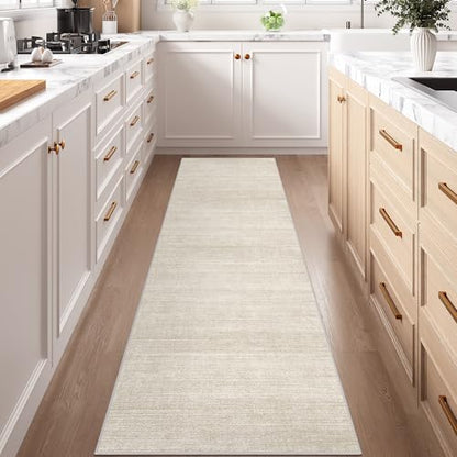 3x10 Runner Rug Non Slip, Washable Rug Runners for Hallways,Beige - color: Stripe-beige, size: 3' x 10' (Runner)