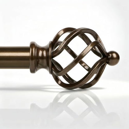 1" Farmhouse Heavy Duty Curtain Rods for Window,Adjust 66-120",Bronze - color: Antique Bronze, size: 66-120 Inch & 1 Pack