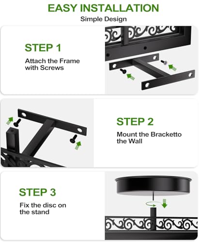 WGFKVAS Wall Plant Holder Set of 3, Picture Frame Plant Holder