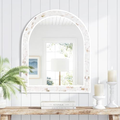 Arched Wall Mirror 30x36 Inch Decorative Bathroom Vanity Mirror - size: 30x36in