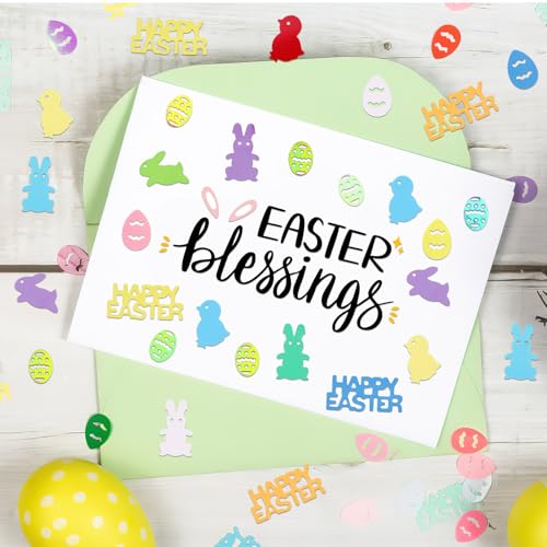 MARFOREVER Easter Confetti Party Table Decorations - style: Easter