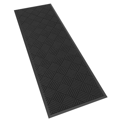 Front Door Mat, 72" x 24" Heavy Duty Indoor Outdoor Doormat - color: Black Diamond, size: 2' x 6' (Rectangular)