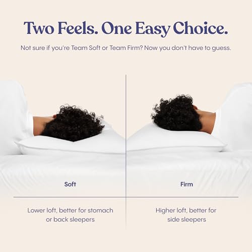 FluffCo Zen Fluff® Down Alternative Bed Pillows - Soft, Queen Size (1 Pack) - size: Queen (U.S. Standard)