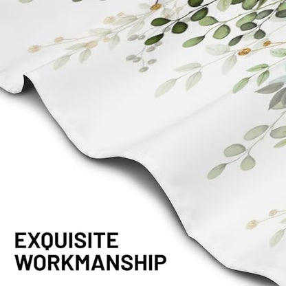Sage Green Eucalyptus Leaves Valances for Windows 1 Panel, 54x18 in - color: Eucalyptus Leaves-green, size: 54"W x 18"L (Pack of 1)
