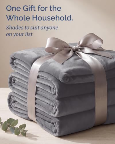 Fleece Blanket Oversized King - Ultra-Soft Warm Flannel Blanket - Dark Grey - color: 14 - Dark Grey, size: Oversized King (120" x 120")