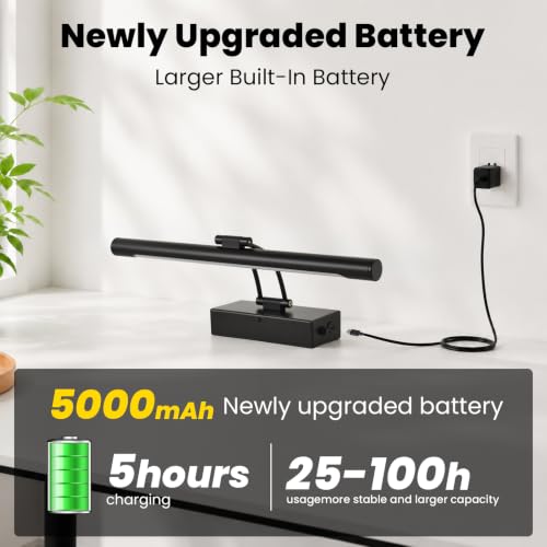 Battery Operated Picture Light for Wall,Matte Black 15.7-Inch - color: Black, size: 15.7 Inch