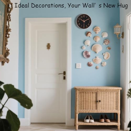 Silent Wall Clocks Battery Operated 8 Inch, Analog Wall Clock with Oversized Number Tempered Glass Clock Face, Non Ticking Wall Clocks for Living Room Bedroom Kitchen Office, Black Rose Gold - color: Black Rose Gold, size: 8 Inch