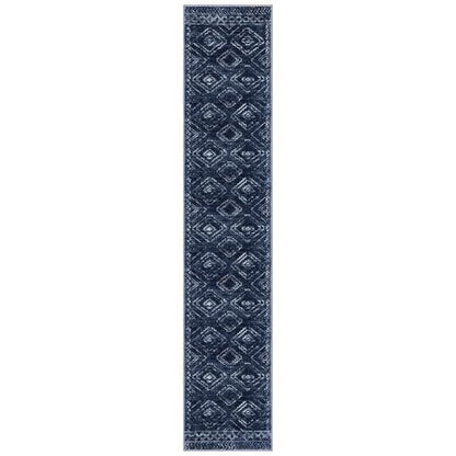 KILOCOCO Washable Runner Rug 2x10 Non Slip Runners for Hallway, Dark Blue - color: Dark Blue, size: 2' x 10' (Runner)