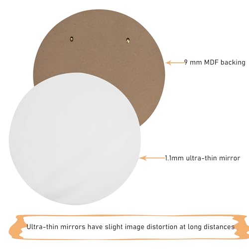 YCHMIR 11.8-inch Small Round Wall Mirror, Gold Bathroom Mirror - color: Gold