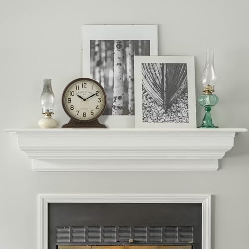 NIKKY HOME Antique Mantel Clock, Large Table Clock, Battery Operated