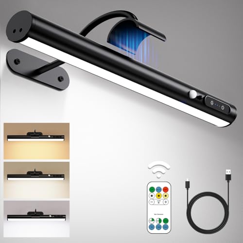 Hapfish Motion Sensor Battery Operated Wall Sconce,Wireless Picture Lights - color: Motion Sensor Black