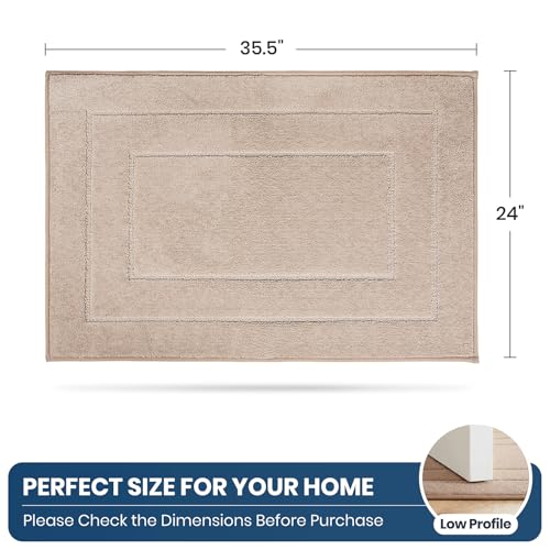 PURRUGS Kitchen Rug, Kitchen Mat, 24" x 35.5", Beige - color: Beige, size: 24" X 35.5"