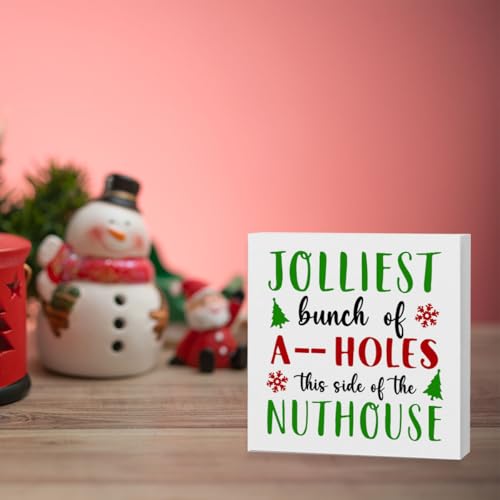 Festive Fun: Funny Christmas Decorations, 5 x 5 inches - color: Bunch
