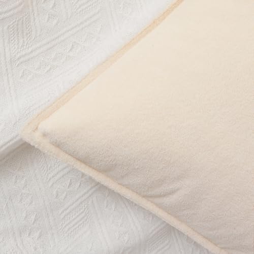 Kevin Textile Soft Waterproof Pillow Covers 12x20 Inch 2 Pack, Beige - color: Beige, size: 20" x 12" (Pack of 2)