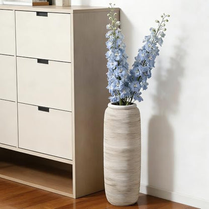 ALMA White Tall Vase for Floor, 18'' Extra Large Vase for Pampas Grass - color: Bottle-white-18"
