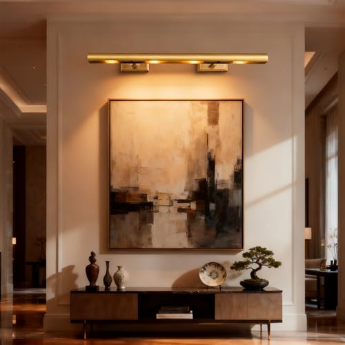 30 inch Picture Lights for Wall Hardwired Brass Picture Light - color: Brass, size: 30in