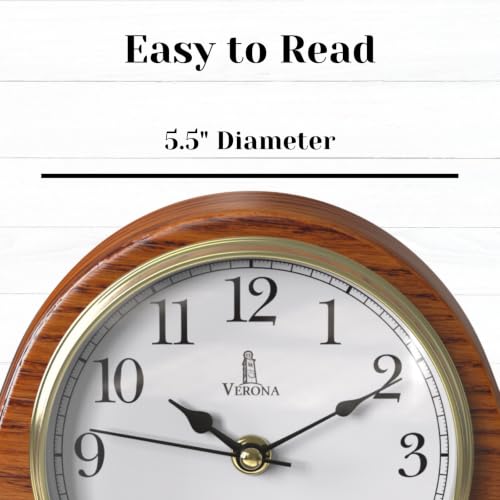 Mantel Clock for Fireplace, Solid Wood Silent Non-Chiming Mantle Clock - color: Light Wood